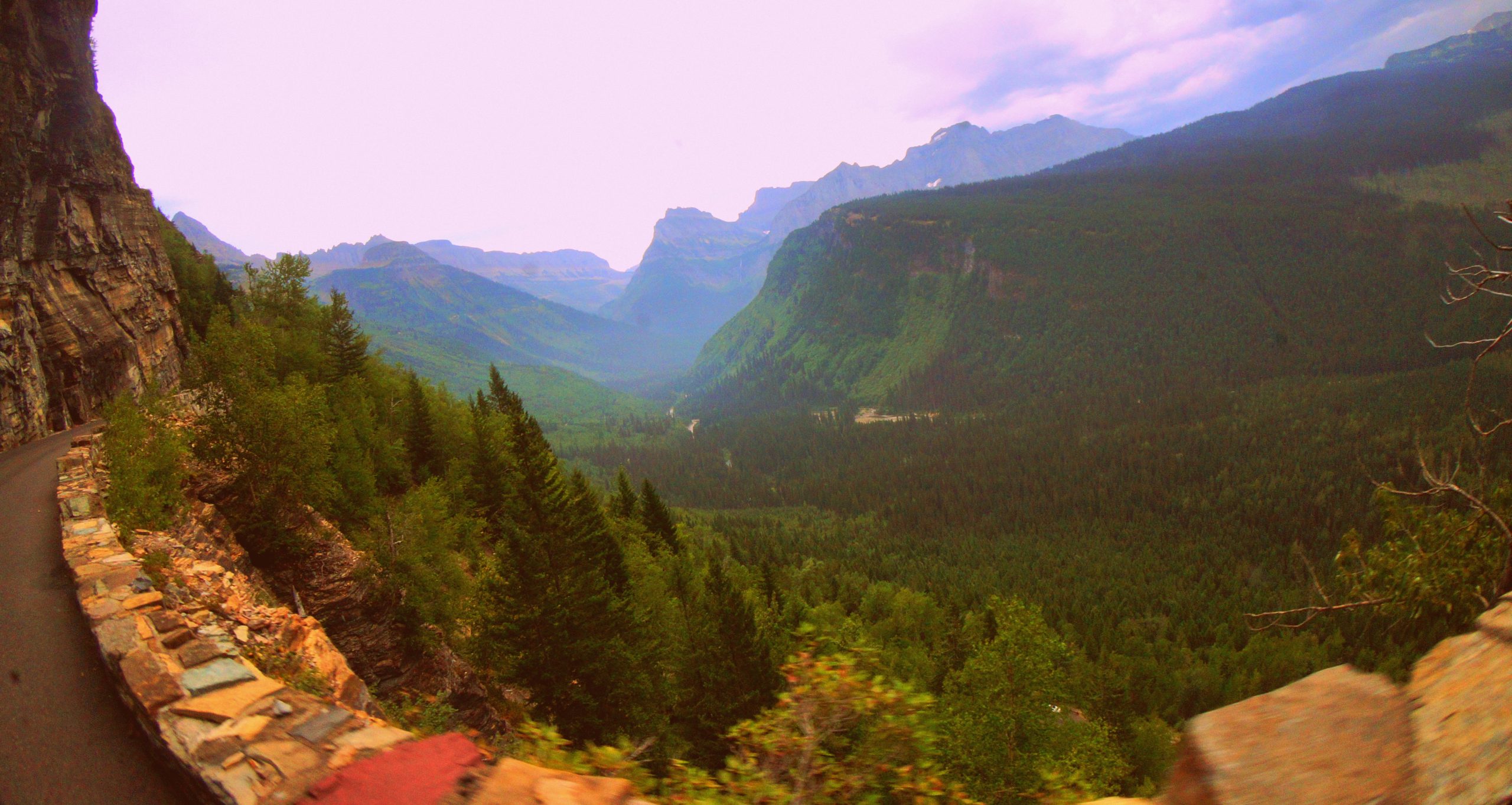 Driving the Going-To-The-Sun Road in Montana