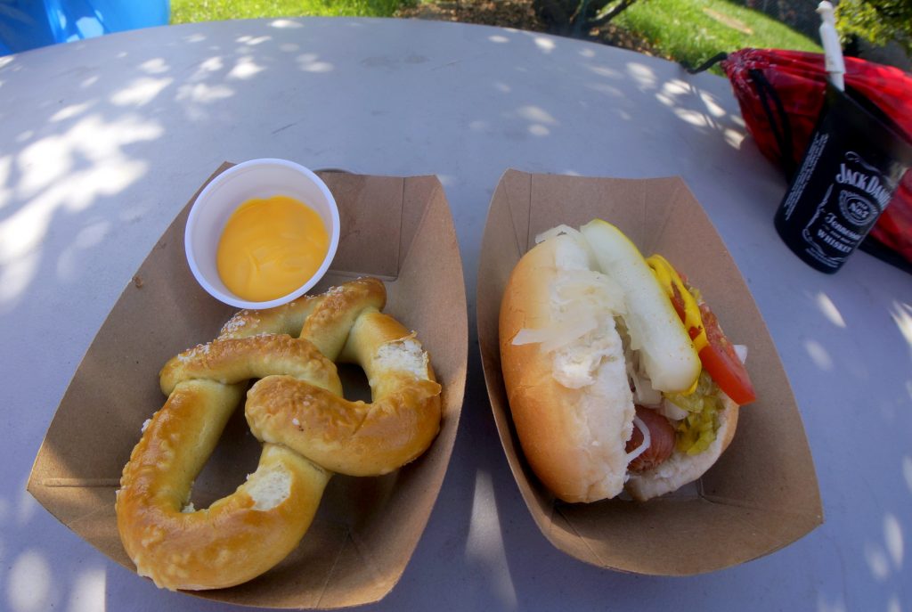 Jumbo Pretzel and Mini Chicago-style Hot Dog
