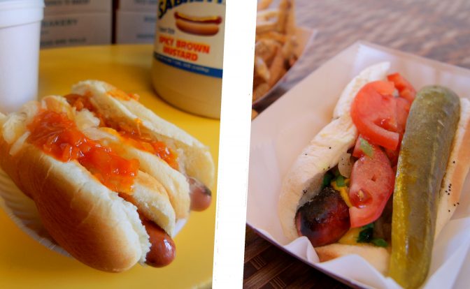 New York Style Hot Dog vs Chicago Style Hot Dog